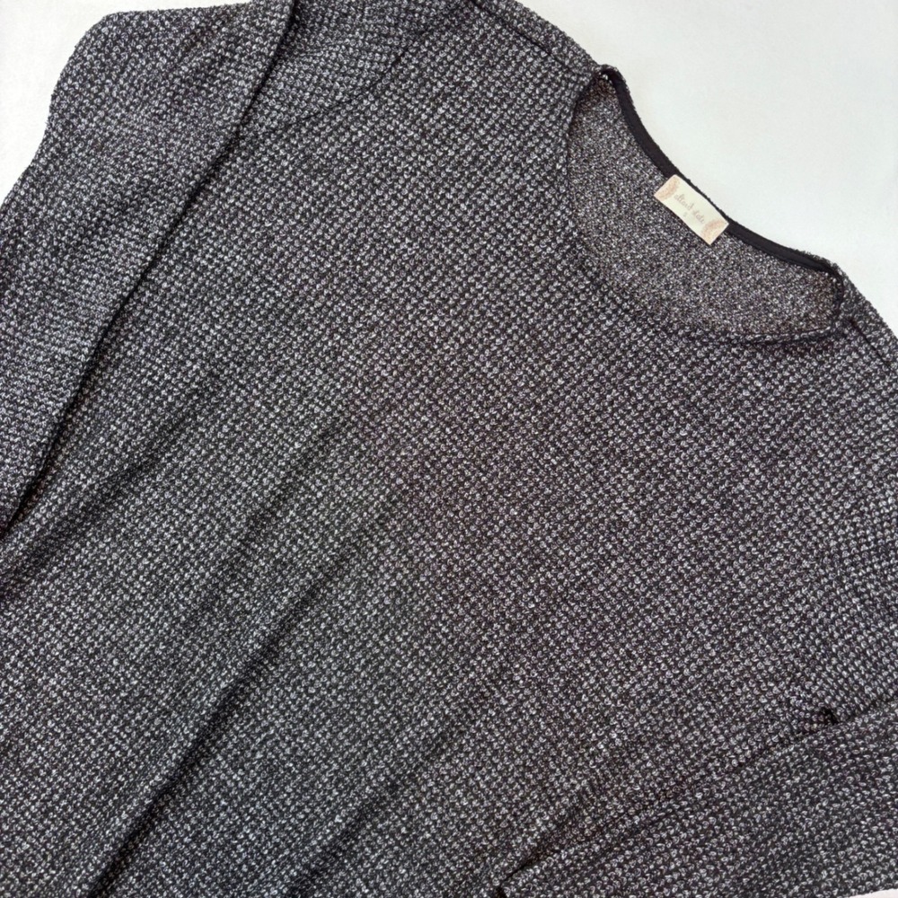 Altard State‎ Womens Tunic Top Sweater Knit Geometric Print Black White Size S